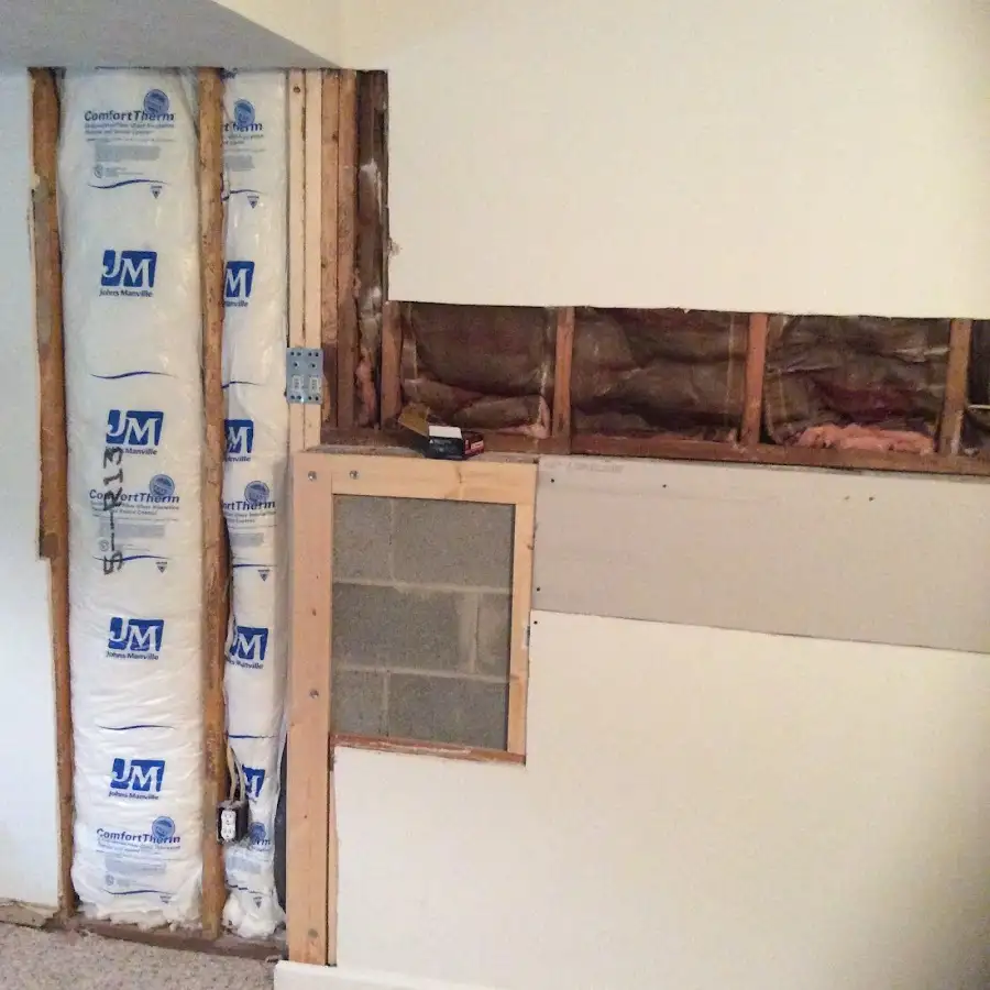 Wall insulation replacement during Structural Drying in Sidney
